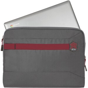 STM Goods Summary Carrying Case (Sleeve) for 33 cm (13") Notebook - Granite Gray - Dirt Resistant Exterior, Moisture Resis