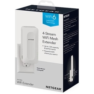 Netgear EAX15 802.11ax 1.76 Gbit/s Wireless Range Extender - 2.40 GHz, 5 GHz - 2 x Internal Antenna(s) - 1 x Network (RJ-4