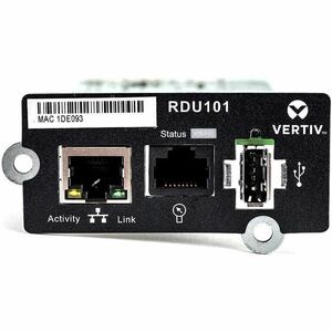 Vertiv Liebert RDU101 SNMP/Webcard - IntelliSlot - 1 x Network (RJ-45) Port(s)