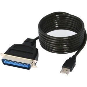 Sabrent USB to Parallel IEEE 1284 Printer Cable Adapter (CB-CN36) - 6 ft Parallel/USB Data Transfer Cable for Printer, Cel