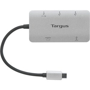 Targus ACA958USZ A/V Adapter - 1 x Type C USB 3.2 (Gen 1) USB Male - 1 x HDMI Digital Audio/Video Female, 3 x Type A USB 3