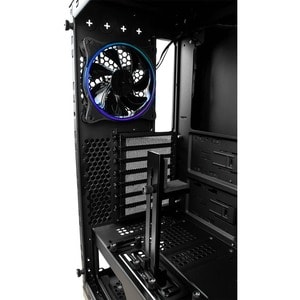 Game Factor CSG601 Gabinete para computadora gamer - ATX, Mini ITX, Micro ATX, EATX Placa base admitida - Vidrio templado,