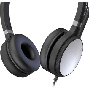 Yealink UH36 Dual Teams Kabel Kopfbügel Stereo Headset - Schwarz/Silber - Binaural - 20 Hz bis 20 kHz Frequenzgang - Geräu