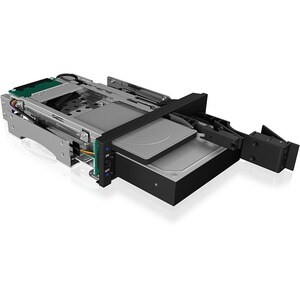 ICY BOX IB-173SSK Drive Enclosure for 5.25" SATA/600, Serial Attached SCSI (SAS) - Serial ATA/600 Host Interface Internal 