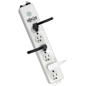 Tripp Lite by Eaton Safe-IT Medical-Grade Power Strip UL 1363 6x Hospital-Grade Outlets Antimicrobial 1.5 ft. (0.45 m) Cor