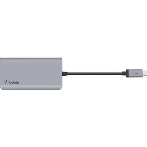 Belkin USB-C 4-in-1 Multiport Adapter, Laptop Docking Station, 2x USB-A 3.0, 4k HDMI, 100W Power Delivery - USB Type C - U