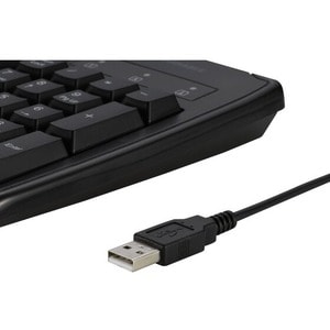 Kensington Pro Fit Rugged Keyboard - Cable Connectivity - USB Interface - Spanish - Black, Monochrome - Rubber Dome Keyswi