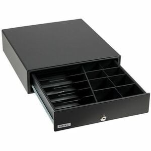 ANKER MDX13E Kassenlade - EUR 5 Banknotenfächer - 8 Münzfächer - 3 Schließmodi, Druckerschnittstelle - Metall - Anthrazit 