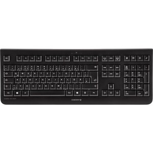 CHERRY DW 3000 Keyboard & Mouse - QWERTY - 1 - USB Wireless RF - 104 Key - Keyboard/Keypad Color: Black - USB Wireless RF 