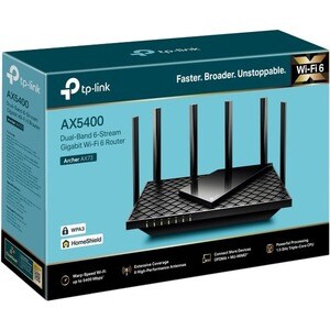 TP-Link Archer AX73 Wi-Fi 6 IEEE 802.11ax Ethernet Wireless Router - Dual Band - 2.40 GHz ISM Band - 5 GHz UNII Band - 6 x