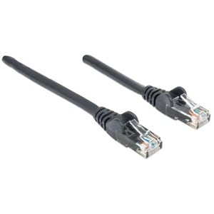 Network Patch Cable, Cat6, 0.5m, Black, CCA, U/UTP, PVC, RJ45, Gold Plated Contacts, Snagless, Booted, Lifetime Warranty, 