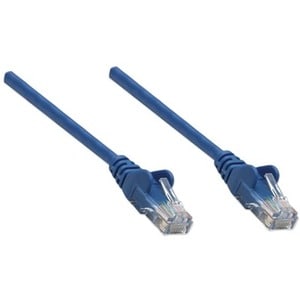 Network Patch Cable, Cat6, 1m, Blue, CCA, U/UTP, PVC, RJ45, Gold Plated Contacts, Snagless, Booted, Lifetime Warranty - Ca