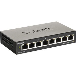 D-Link DGS-1100 DGS-1100-08V2 8 Anschlüsse Verwaltbar Ethernet-Switch - 2 Unterstützte Netzwerkschicht - 4,94 W Stromverbr