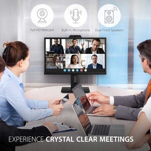 ViewSonic Graphic VG2440V 24 Zoll Class Webcam Full HD LED-Monitor - 16:9 Format - Schwarz - 60,5 cm (23,8 Zoll) Viewable 