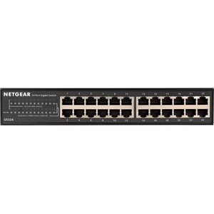 24-PORT GE UNMANAGED SWITCH WALL AND RACKMOUNT