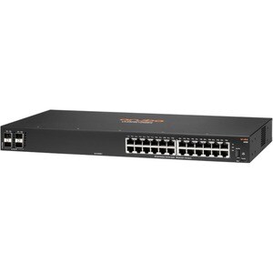 HPE 6100 24G 4SFP+ Switch - 24 Ports - Gigabit Ethernet, 10 Gigabit Ethernet - 10/100/1000Base-T, 10GBase-X - 3 Layer Supp