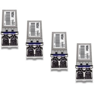 Mini-GBIC (SFP) TRENDnet TEG-MGBS10/4 - 4 - Conforme aux normes TAA - Pour Réseau Fibre Optique, Réseau de Données - Fibre