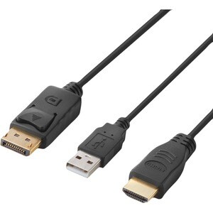 Belkin Modular HDMI and DP Dual-Head Host Cable 6 ft. - 6 ft DisplayPort/HDMI/Modular/USB-A KVM Cable for KVM Console, KVM