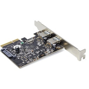 StarTech.com 2-Port USB PCIe Card 10Gbps/port - USB 3.2 Gen 2 Type-A PCI Express 3.0 x2 Host Controller Expansion Card - W