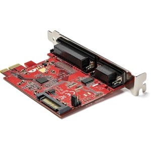 StarTech.com Serial/Parallel Combo Adapter - 1 - PCI Express 2.0 x1 - 1 x Number of Parallel Ports External - 1 x Number o