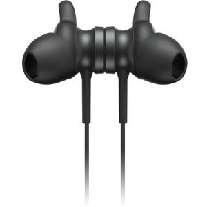 Lenovo Wireless Earbud, Behind-the-neck Stereo Earset - Black - Binaural - In-ear - 1000 cm - Bluetooth - 32 Ohm - 20 Hz t