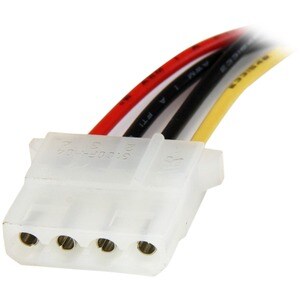 12in SATA to Molex LP4 Power Cable Adapter F/M - SATA to LP4 Power Adapter - SATA Female to Molex Male Power Cable - 12 inch