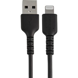 30cm USB-A auf Lightning-Kabel - Aramidfaser - Apple MFi-zertifiziert - Schwarz (RUSBLTMM30CMB) - Cable for iPhone, iPad A