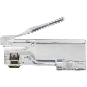 Eaton Tripp Lite Series Cat6 RJ45 Pass-Through UTP Modular Plug, 50 Pack, TAA - 50 Pack - 1 x RJ-45 Network Male - Clear -