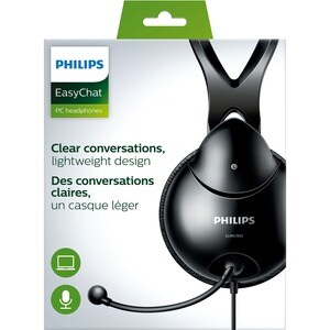 Philips SHM1900 Wired Over-the-head Stereo Headset - Binaural - Circumaural - 32 Ohm - 15 Hz to 22 kHz - 200 cm Cable - Mi