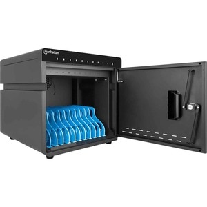 Charging Cabinet/Cart via USB-C x10 Devices Desktop, Power Delivery 18W per port (180W total), Suitable for iPads/other ta
