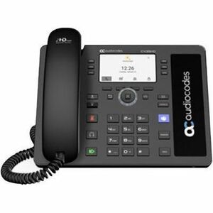 AudioCodes C435HD IP Phone - Corded - Corded - Wall Mountable, Desktop - Black - VoIP - 10.9 cm (4.3") LCD - 2 x Network (