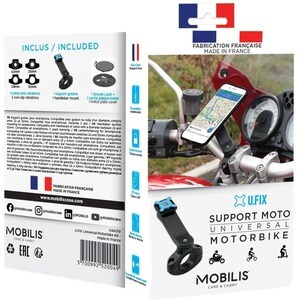 MOBILIS U.FIX Fahrzeughalterung für Smartphone, Tablet - Schwarz - Robust