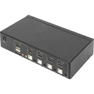 Assmann DS-12880 KVM-Switchbox - 4 Computer - 1 Lokaler Benutzer(n) - 3840 x 2160 - 7 x USB - 5 x HDMI - Desktop