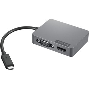 Lenovo USB-C Travel Hub Gen2 - for Monitor - USB Type C - USB Type-C - Network (RJ-45) - HDMI - VGA - Wired