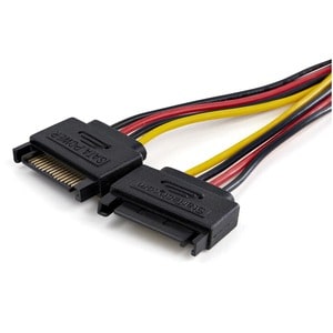 StarTech.com Dual SATA to LP4 Power Doubler Cable Adapter, SATA to 4 Pin LP4 Internal PC Peripheral Power Supply Connector