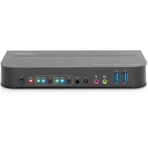 Digitus DS-12850 KVM Switchbox - 2 Computer(s) - 1 Local User(s) - 4096 x 2160 - 6 x USB - 1 x HDMI - 3 x DisplayPort - De