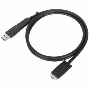 Targus 1M USB-C Male with Screw to USB-C Male Cable with USB-A Tether - 3.3 ft (1 m) USB/USB-C Data Transfer Cable for Doc