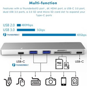 4XEM Multi-Port Travel Docking Station for MacBook air & pro - 4XEM Multi-Port Travel Docking Station for MacBook air & pr