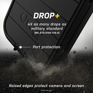 OtterBox Defender Series Pro Rugged Carrying Case (Holster) Samsung Galaxy S21 Ultra 5G Smartphone - Black - Bacterial Res