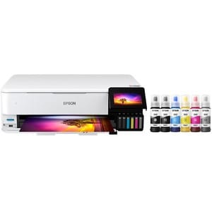 Epson ET-8550 Inkjet Multifunction Printer-Color-Copier/Scanner-5760x1440 dpi Print-Automatic Duplex Print-100 sheets Inpu