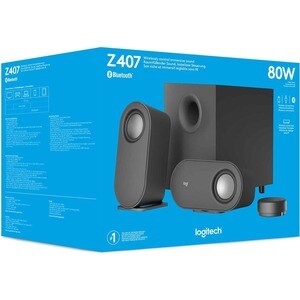 Logitech Z407 Bluetooth Sistema de Altavoces - 40W RMS - Negro - De Escritorio - USB