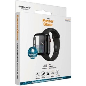 PanzerGlass Original Tempered Glass Anti-glare Screen Protector - Black - For LCD Apple Watch - Shock Resistant, Scratch R