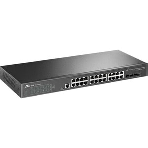 TP-Link TL-SG3428X - JetStream 24-Port Gigabit L2+ Managed Switch with 4 10GE SFP+ Slots - 24 Ports - Manageable - L2+ Sma