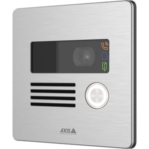 AXIS I8016-LVE Video Door Phone Sub Station - 5 Megapixel - CMOS - 140° Horizontal - 114° Vertical - Full-duplex - Stainle