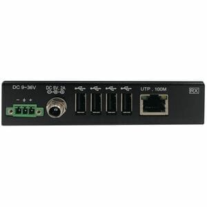 Tripp Lite series B203-104-IND-ER USB Extender - TAA Compliant - Black - 2 x Network (RJ-45) - 5 x USB - 101 m Extended Ra
