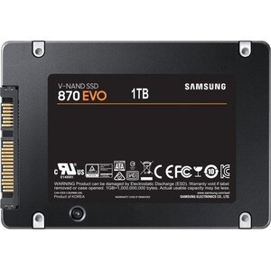 Samsung 870 EVO MZ-77E1T0E 1 TB Solid State Drive - 2.5" Internal - SATA (SATA/600) - Desktop PC, Notebook, Storage System