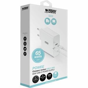 Adaptateur secteur Urban Factory POWEE - Adaptateur universel - Pour Ordinateur Portable, Ordinateur, MacBook, Tablette PC