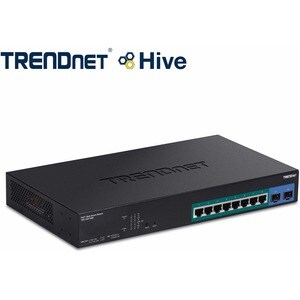 TRENDnet TPE-1021WS 8 Ports Manageable Ethernet Switch - Gigabit Ethernet - 10/100/1000Base-T, 1000Base-X - TAA Compliant 