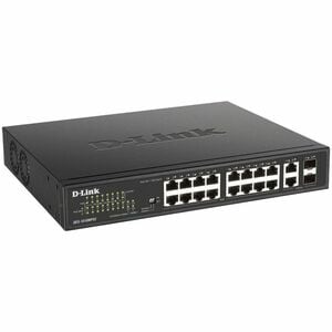 D-Link Ethernet Switch - 18 Ports - 2 Layer Supported - Modular - 2 SFP Slots - 246.40 W PoE Budget - Optical Fiber, Twist