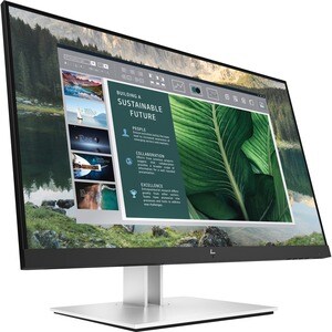 HP E24u G4 24" Class Full HD LCD Monitor - 16:9 - Black, Silver - 23.8" Viewable - In-plane Switching (IPS) Technology - 1